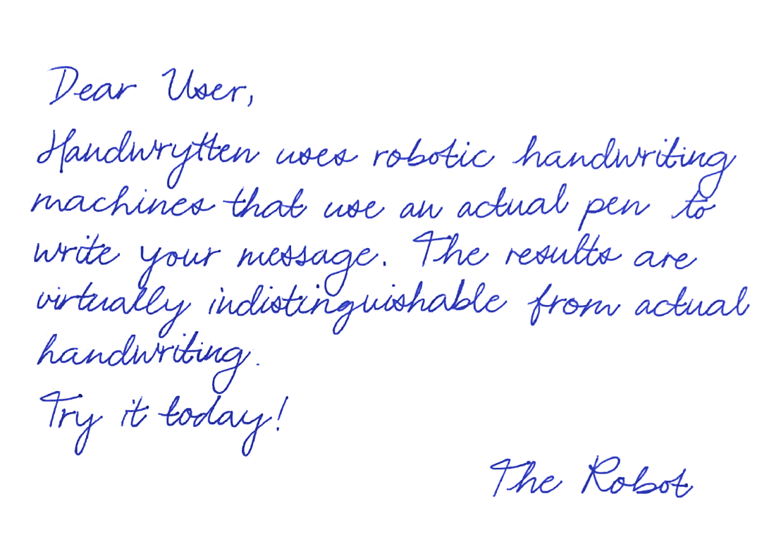 Anita handwriting for Bloom International
